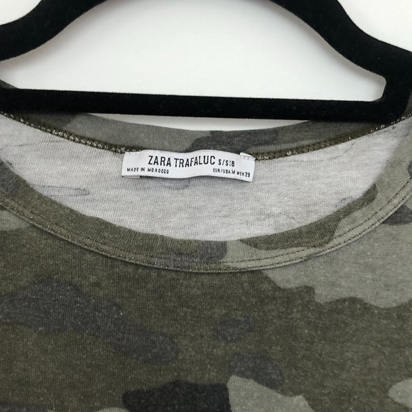 Zara Trafaluc Camo Crop T-shirt - Picture 3 of 3